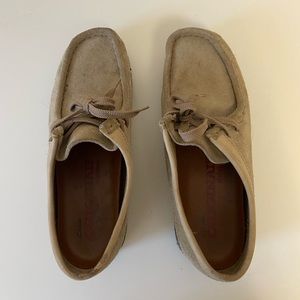 Wallabee suede shoes